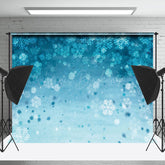 Lofaris Cartoon Blue Snowflake Texture Photography Backdrop